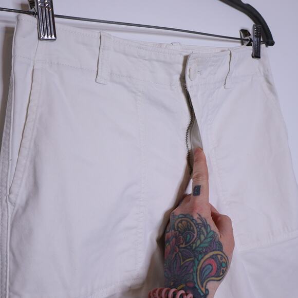 SANCTUARY Chino Jogger White Mid Rise Utility Pants Casual Women's 27 - Picture 4 of 10
